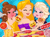 Посиделки с пиццей для принцесс